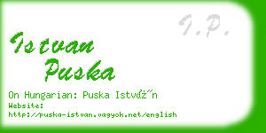 istvan puska business card